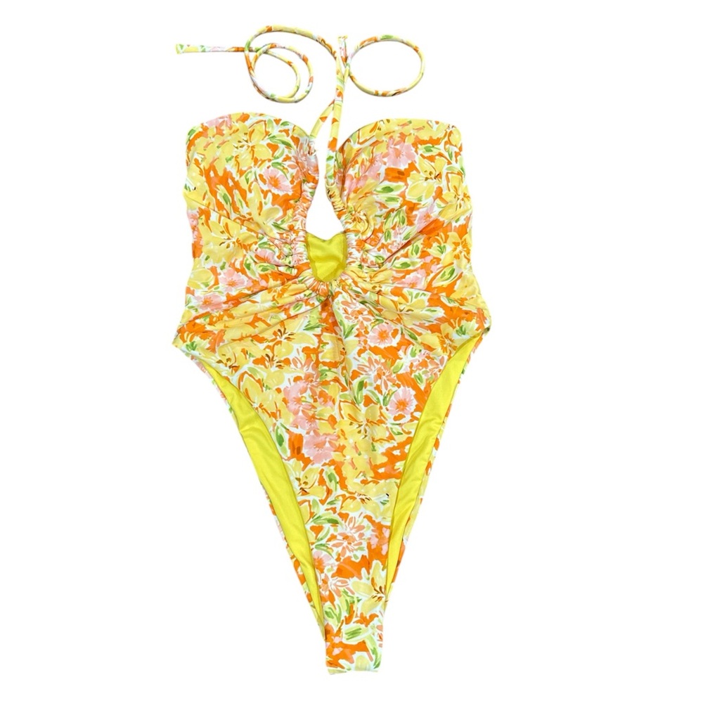 Princess Polly Yellow Floral Kids One Piece